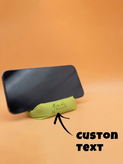 1 szt. Dostosowana sofa drukowana w 3D Spersonalizowana cukierkowa kolorowa uniwersalna podstawka na biurko do smartfona Mini do telefonu Tablet Komputer, prezent dla przyjaciela, pary, rodziny, zabawne prezenty urodzinowe Secret Santa