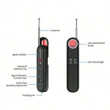 1pc NEW T01 Anti-Spy Alarm Detector, Wireless WiFi Signal Detector, Hidden Camera, Anti-Eavesdropping & Anti-Peeping Device, GPS Detector - Black - View 11