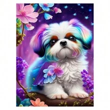 طقم رسومات الماس 5D الجاهزة للحيوانات القطط والكلاب والطيور والفهود نموذج كامل مربع أو دائري من الماس الفسيفساء للبالغين هدية يدوية لديكور المنزل