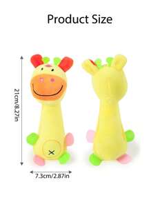 1pc Dog Toy Plush Giraffe Shape Chew Sound Toy Pet Plaything