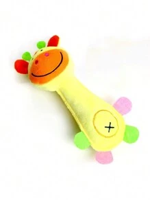 1pc Dog Toy Plush Giraffe Shape Chew Sound Toy Pet Plaything