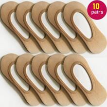 10 paires/5 paires en option Super fins chaussettes de sport semi-transparentes jetables pour la danse/la course, chaussettes courtes de style casual pour le printemps et l'été ; Nouveaux lots de 2 paquets de chaussettes de couleur unie pour chevilles en noir et blanc pour femmes, chaussettes basses respirantes et antidérapantes invisibles, chaussettes invisibles en mélange de nylon de petite taille, chaussettes courtes basses pour le printemps, l'été, l'automne et l'hiver, chaussettes bateau jetables