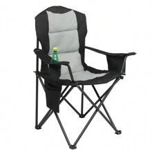 35*22*41in Camping Chair Fishing Chair Folding Chair Black Gray