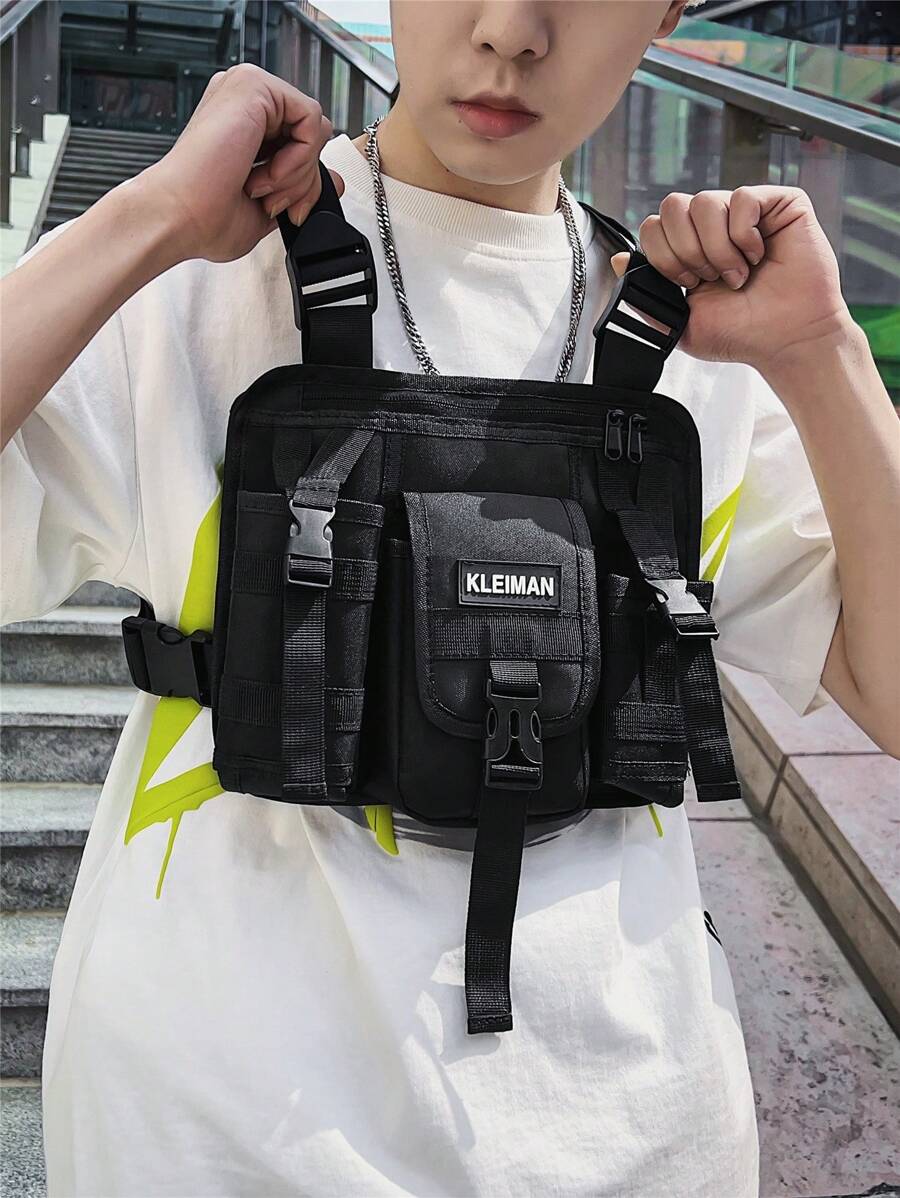 男士背包 胸包、街头运动背心斜挎包 多功能实用胸包 返校书包 学生通勤 万圣节男士礼物 秋季圣诞节尖叫男士包 腰包 旅行包 男士单肩包 冬季圣诞节礼物 腰包 腰包 户外感恩节假期收纳包 邮差包 单肩包 骑行包 嘻哈背心包 街头风格背心包 钓鱼多口袋潮流背心包 - 黑色 - 查看 1