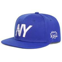 AR 1 件男士 NY 字母棒球帽，带 1982 数字，嘻哈风格运动帽，时尚户外可调节防晒休闲帽，适合春季、秋季、旅行、海滩、派对 - 彩色 - 查看 6