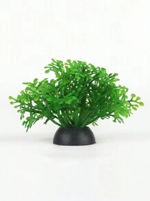 1 件装水族箱装饰人造植物套装适用于鱼缸水下世界景观，高品质假水植物装饰（底色随机），适用于水族箱和鱼缸装饰