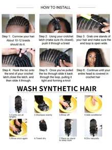 Pre-Stretched Braiding Hair Extension Professional Crochet Braiding Hair Hot Water Setting Professional Straight Yaki Synthetic Hair For Twist Braids - Ombre - View 9