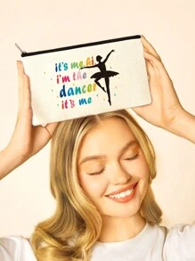 1pc Y2K Style Rainbow Letter Print Colorful Letter Design Funny Makeup Pouch Portable Toiletry Bag For Travel Makeup Bag Make Up Organizer Makeup Storage Cosmetic Bag Wash Bag Bathroom College Dorm ,Travel Stuff  Multifunctional Cosmetic Organizer Cute Handbag Wallet Pouch Case Portable Cosmetics Brush Storage Clutch With Zipper Closure For Lipstick, Brush, Skincare, Mobile Phone, Coin, Small Items, For Home, Travel, Beach,Pool Party,Vacation And School Use,Home Decor,Bathroom Livingroom Bathroom Organizer,Jewelry Organizer,Lip Oil Organizer,Nail Polish Organizer,Travel Essentials Cruise Essentials Dorm Essentials,Wedding Bridesmaid Gifts,Nurse Gifts,Sisters Gift,Mom Gifts,Birthday Gifts,Gifts For Friends And Teachers - Multicolor - View 27