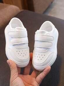 宝宝春秋鞋婴儿软底学步小白鞋女童宝宝小鞋子男童百搭鞋