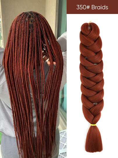40-Inch Pre-Stretched Black Braiding Hair Extensions, Single Pack, Low-Temperature Synthetic Fiber Woven Extensions, Professional Synthetic Fiber Crochet Multi-Color Braids, Suitable For Women's Cosplay, Soft Yaki Texture, Heat Settable, 165g/Pack, Braiding Extensions Suitable For Christmas, New Year, Carnival, Music Festivals And Other Occasions