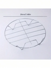 1pc Cooking Rack Round Stainless Steel,Steamer Rack,Kitchen Tools,High Foot Steaming Rack,Four-Cornered Cooking Steamer,Steaming Rack,Kitchen Tools,Kitchen Supplies