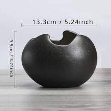 1pc Vintage Eggshell Ceramic Flower Pot Creative Home Gardening Succulent Small Planter, Suitable For Home Decoration And Personalized Ornament Gifts Birthday Graduation