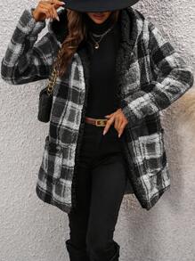 Women Winter Coats - Black - View 3