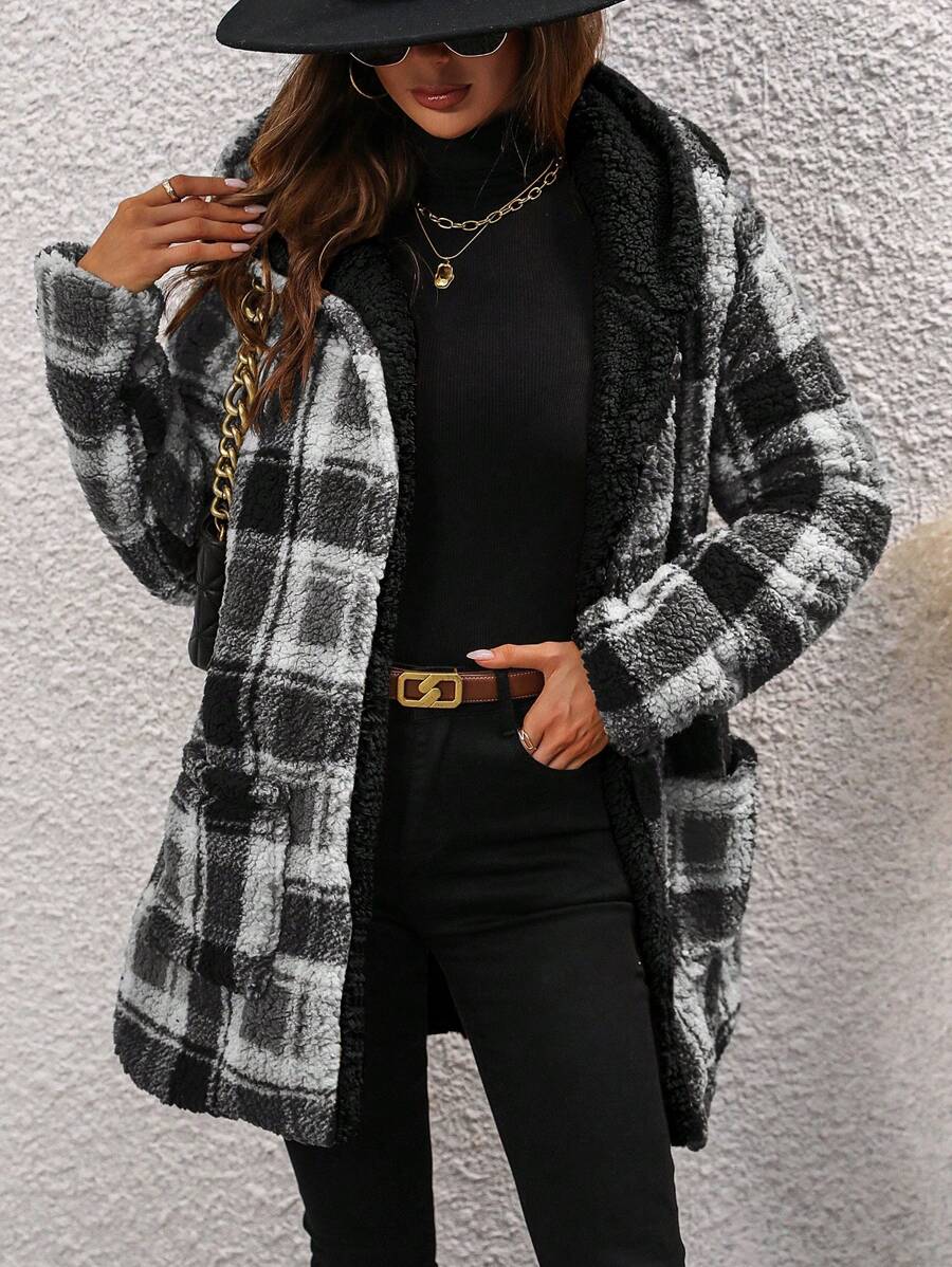Women Winter Coats - Black - View 1