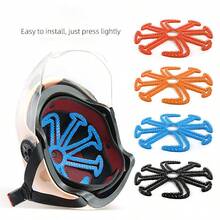 1pc Silicone Helmet Liner With Soft Nails And Teeth, Anti-Pressure And Portable Helmet Pad For Riding Equipment - Multicolor - View 10