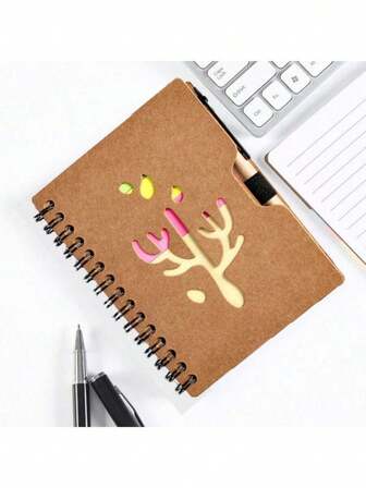 橫向素描、備忘、日記、文具辦公用品和學校用品附筆的100頁軟皮螺旋筆記本