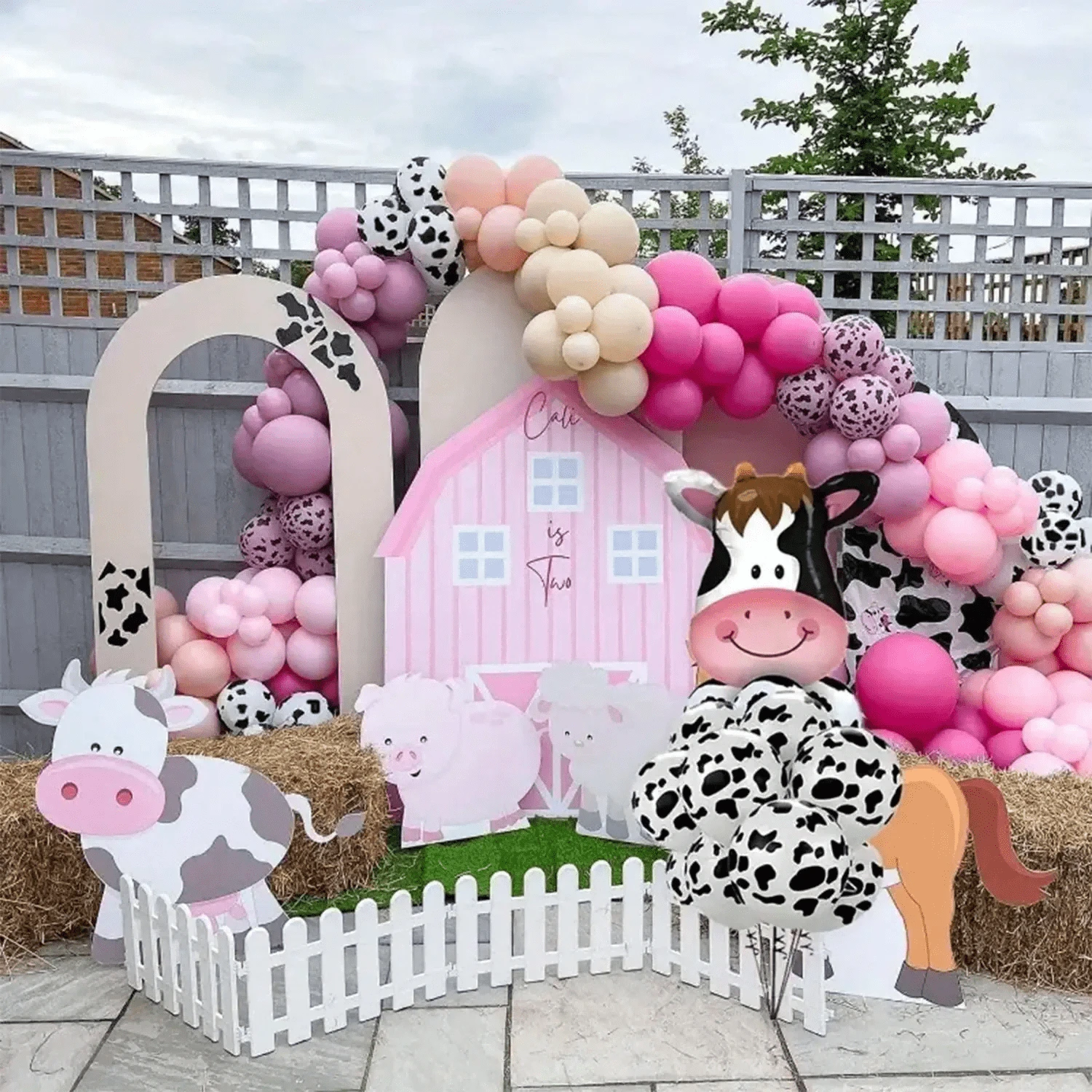 26入組奶牛氣球裝飾套裝，適用於奶牛主題派對、生日和其他聚會 - 彩色 - 查看 1