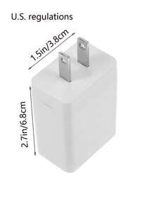 1pc Hidden Compartment Charger Shell, Plastic Secret Storage Box, Disguise Phone Adapter Case For Money, Jewelry, Pills - White - View 9