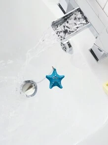 1入藍色海星浴缸塞，帶有藍色海星浮球的新創造性浴缸下水口塞，浴室浴缸小工具。 - 彩色 - 查看 5