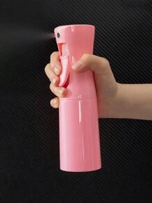 1 pieza Botella rociadora de alta presión rosa para el cabello y el maquillaje, regadera multifuncional con rocío fino, botella con bomba de presión para jardinería, accesorios rosas
