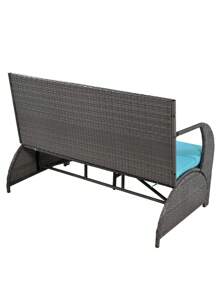 Outdoor Loveseat And Convertible To Four Seats And A Table,Suitable For Gardens And Lawns