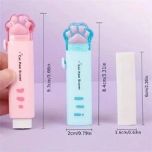 Cục tẩy kéo đẩy chân mèo đáng yêu - Cao su cao cấp, đa năng cho bút chì và bút, Đồ dùng học tập & văn phòng hoàn hảo, Giải thưởng hoặc quà tặng tuyệt vời - Nhiều màu - Xem 6