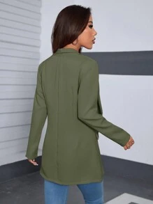 Women Blazers - Mint Green - View 2