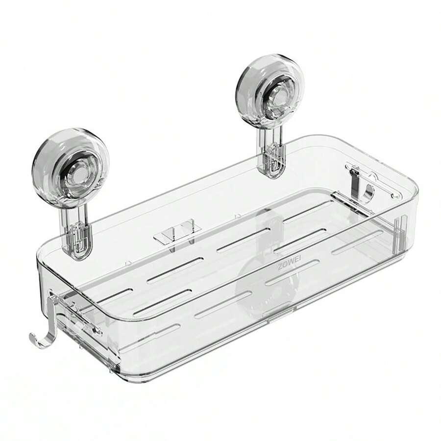 Suction Cup Triangle Storage Rack, Wall Mounted Shelf For Bathroom And Restroom, Wall Corner Organizer For Toiletries, Sink And Shower Accessories - Multicolor - View 1