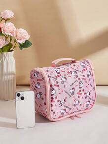 粉色化妆包可爱学生网眼多功能化妆收纳包防水户外包海边露营包Hello - 粉色 - 查看 4