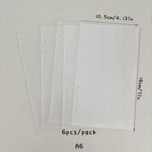 5 件 A5/A6/A7 磨砂/PVC 活页夹收纳袋、PP 票夹/钱圈收纳袋、贴纸袋、学校用品、返校