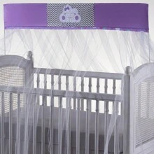 Rain of Love Baby Kids Crib Netting - Màu đỏ tím - Xem 4