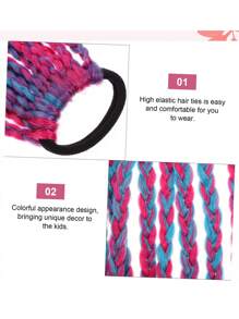 Short Synthetic Hair Braid - Multicolor - View 7