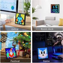 Versatile Art Deco LED Pixel Screen Display -  32x32 Programmable & USB Powered With App Control, Dynamic Color-Changing Gaming Accessories Light For Home & Gaming Decor, Perfect Christmas Gift - 32x32 Pixels - View 8