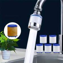 1pc Faucet Water Filter For Kitchen And Bathroom, Remove Chlorine, Fluoride, Heavy Metals, Hard Water - White - View 14