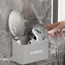 1入組牙刷架收納組織器，極簡風牙刷架浴室配件 - 彩色 - 查看 3