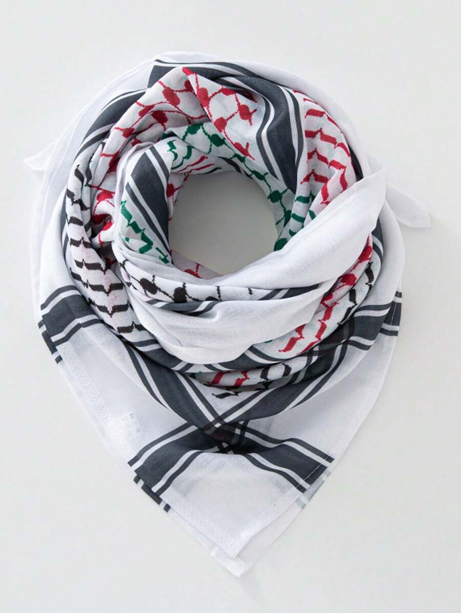 1pc Arabic Headscarf With Headband, New Unisex Desert, Dubai Tourism Retro Style, Turban Head Wrap