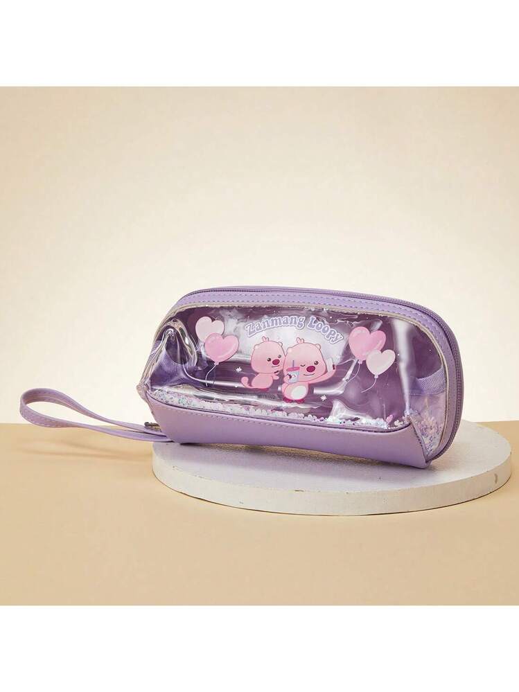 Miniso Zanmang Collection Quicksand Cosmetic Bag Make-Up Bag