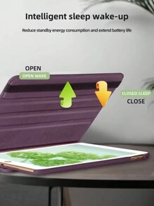 1 pieza Soporte de tableta con diseño morado estampado de lichis, giratorio 360°, adecuado para iPad Mini 1/2/3/4/5/6/7, iPad 9.7/10.2/10.5/10.9/11 pulgadas, iPad Air 11" (M2 y M3), iPad 11" (11a generación), diseño minimalista/casual/clásico/personalizado