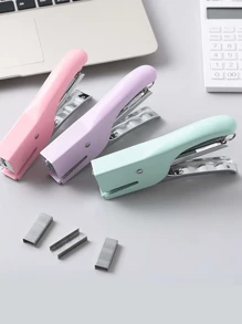 Macaron Color Metal Manually Operated Stapler, No.10 Powerful Delivery Package Binder, Mini Size Office Stapler - One Size - View 2