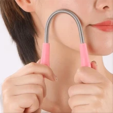 2 Stück Gesichtshaarentferner für Frauen, Gesichtshaarentfernungswerkzeug, sanfter Gesichtsepilierer, Körperhaarentferner für Männer und Frauen, Haarpflege und Zubehör für Frisörsalon Schönheit Reisenotwendigkeiten