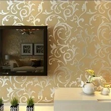 1 Roll Non-Woven Hook Flower Wall Sticker, Modern Simple Personalized Wallpaper For Bedroom, Living Room, Study Room And Wall Repairs, Renovation Stickers Peel Wall Panels, Wall Paper, Wallpapers, Spring Decoration Items Refresh Your Home, Rama Decoration Stickers