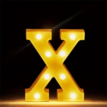 1 件大号数字字母灯、LED 灯、发光数字夜灯、婚礼情人节生日派对圣诞节家庭酒吧派对装饰装饰灯、万圣节、圣诞节 - 多款顏色 - 查看 33