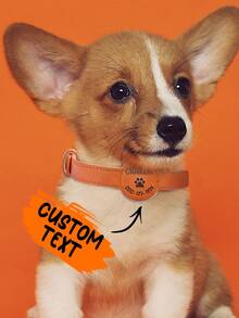 1入組定制AirTag狗項圈，個性化皮革AirTag狗項圈，定制AirTag狗項圈，定制帶AirTag支架的狗項圈，個性化皮革AirTag狗項圈，帶AirTag支架的個性化皮革狗項圈，刻字AirTag狗項圈，帶AirTag支架的寵物項圈，寵物禮物，狗主人禮物 - 棕色 - 查看 2