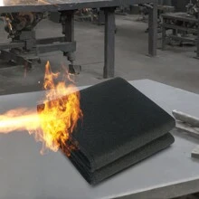 Carbon Felt Welding Blanket, 27" X 12" Flame Retardant Welding Blankets, Up To 1800°F Heat Resistant Blanket Set, Cuttable Carbon Fiber Fire Retardant Insulation Welding Mat Pad, 1 Pack