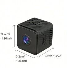 Camera Wifi Mini Vuông 2.4G MỚI 1 chiếc, Đế xoay tầm nhìn ban đêm HD, Giám sát an ninh nhà thông minh, Theo dõi chuyển động tự động và bảo mật cao - màu đen - Xem 4