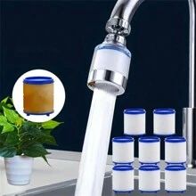 1pc Faucet Water Filter For Kitchen And Bathroom, Remove Chlorine, Fluoride, Heavy Metals, Hard Water - White - View 15