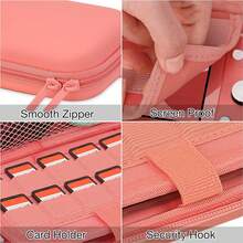 Case For Switch Lite,Protective Hard Portable Travel Carry Case For  Switch Lite Console And Accessories,Switch Lite Case With TPU Glitter Protective Case And Thumb Cap,Pink - Pink - View 2