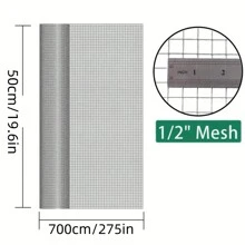 1pc Hot-Dip Galvanized Welded Chicken Wire Fence Mesh, 1/2 Inch Hardware Cloth, Raised Garden Bed Support Wire Mesh Roll, Zinc-Coated Fence Mesh For Garden Protection, Poultry Netting, Garden Fencing, Chicken Wire Fence, Floral Net - Silver - View 11