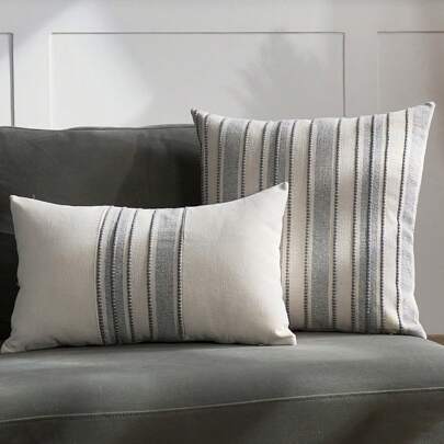 1入組拼接枕套正方形坐墊套，家居裝飾、房間裝飾、辦公室裝飾、客廳裝飾、沙發裝飾（不含枕芯）