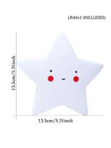 1 pieza Lámpara LED de noche para escritorio, decorativa para dormitorio, ambiente y habitación universitaria - Blanco - Ver 5